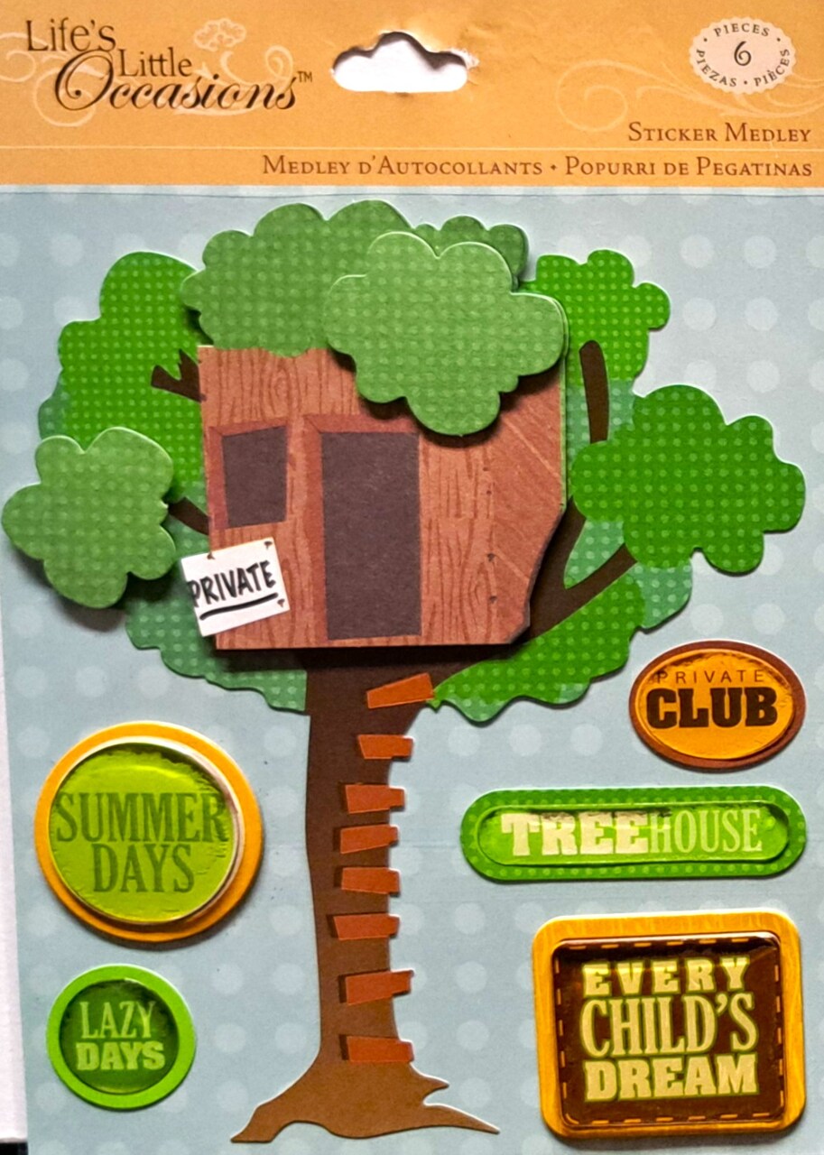 K & Company Life's Little Occasions Tree House Dimensional Stickers
